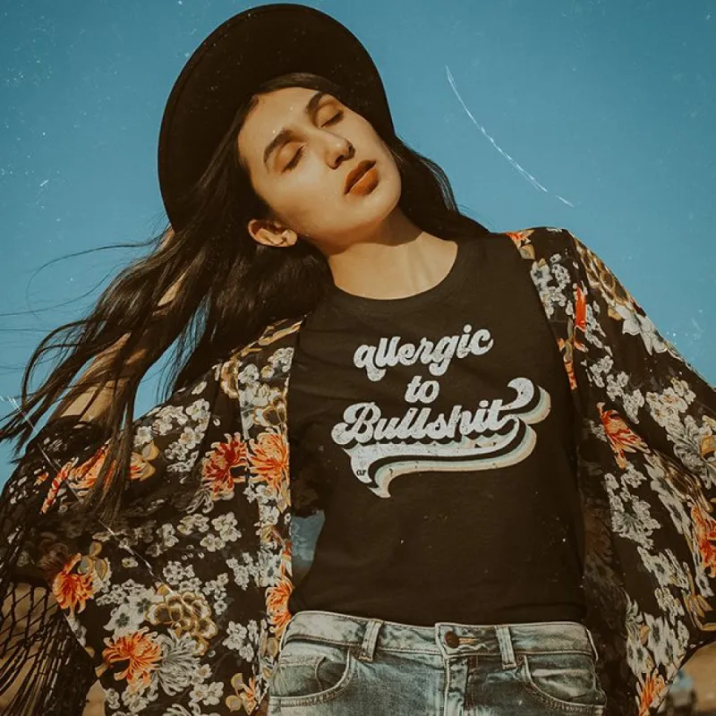 Allergic To Bullshit Lightweight Tee sold by Ally and Rae