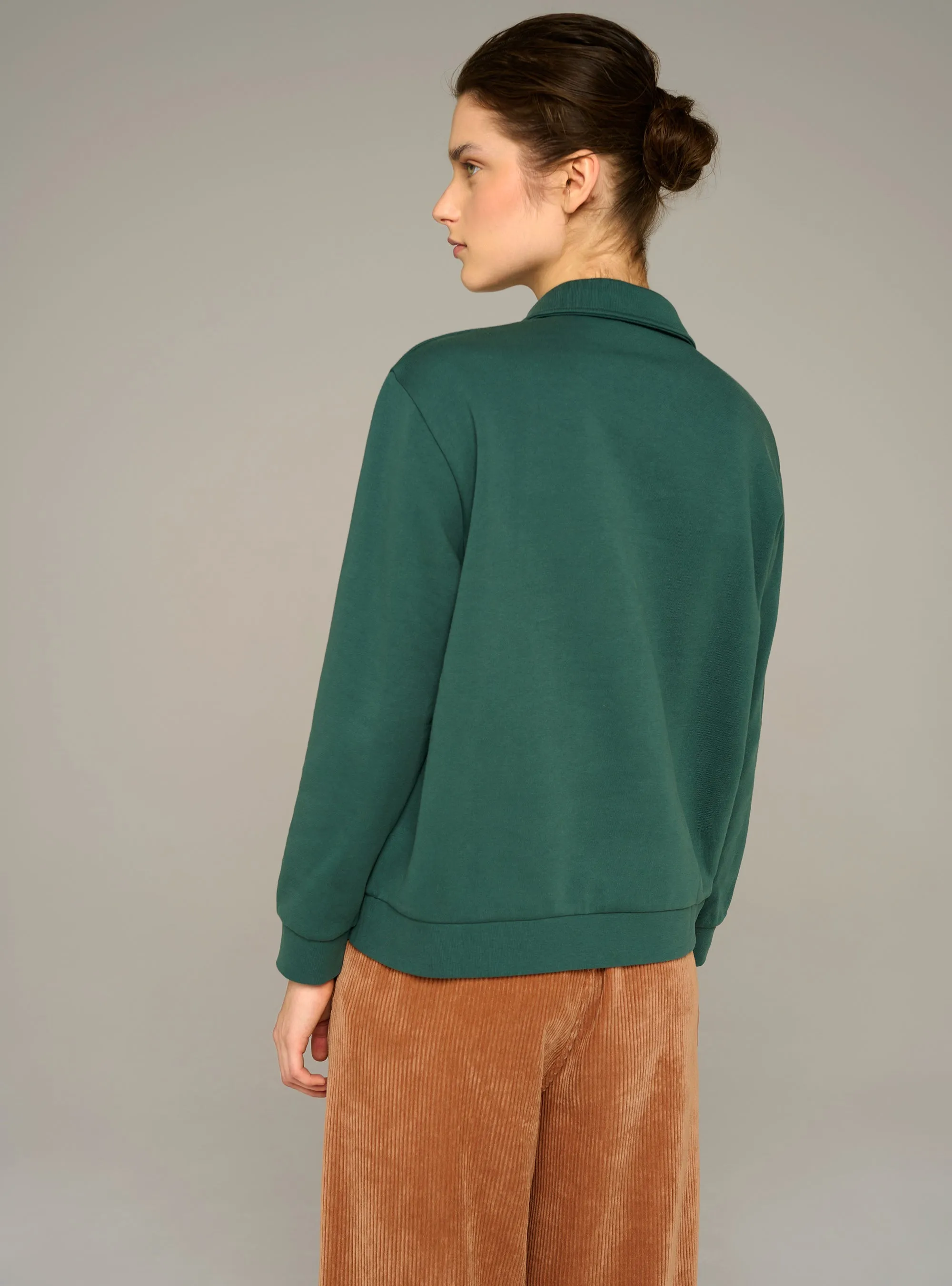 Sweat oversize col polo en coton biologique sold by Cotelac product image thumbnail 4