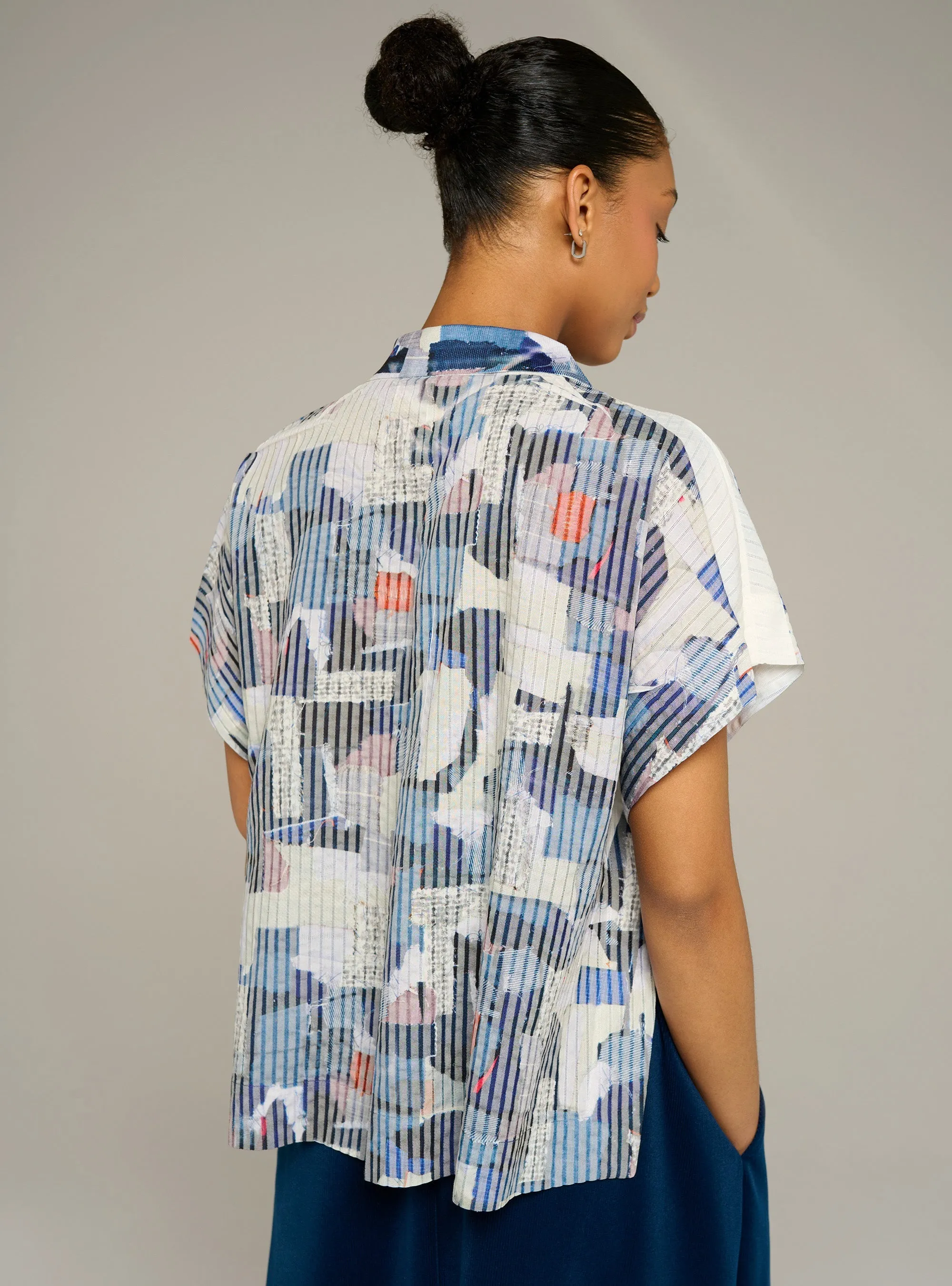 Chemise oversize manches courtes imprimée sold by Cotelac product image thumbnail 4