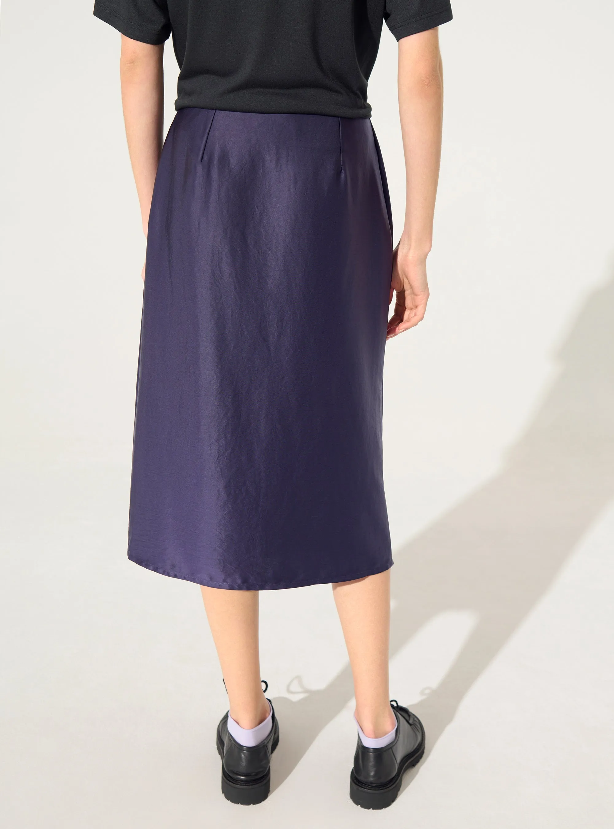 Jupe en satin violet sold by Cotelac product image thumbnail 4