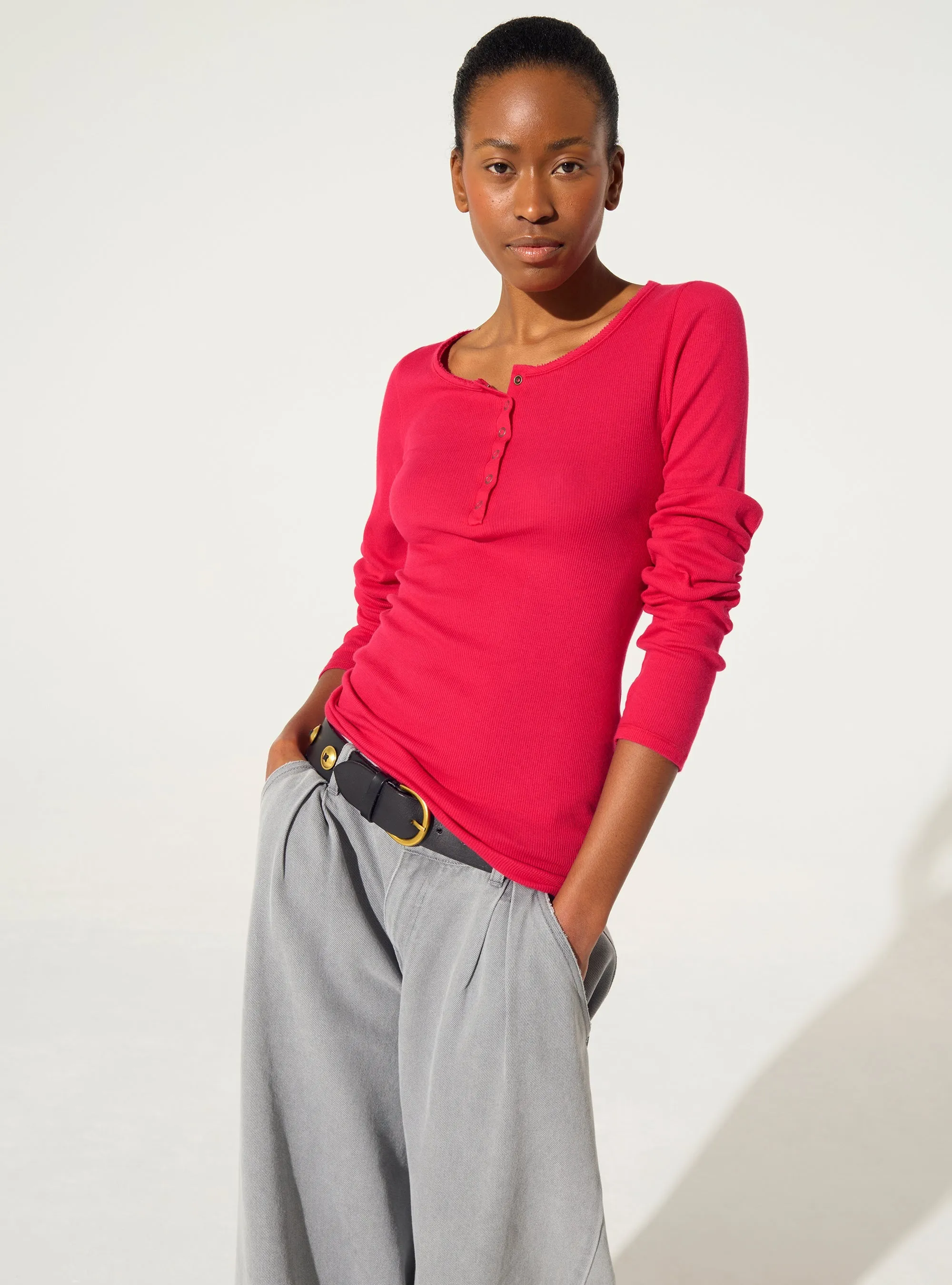 T-shirt en coton biologique rose sold by Cotelac