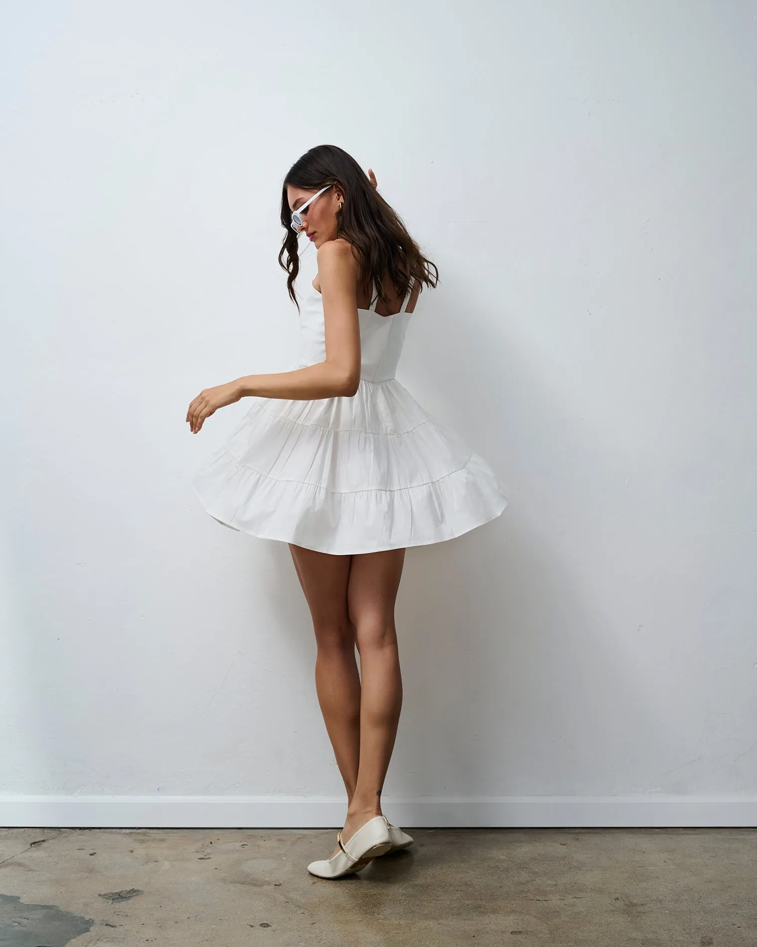 Lila Dress - White sold by Selvi product image thumbnail 3