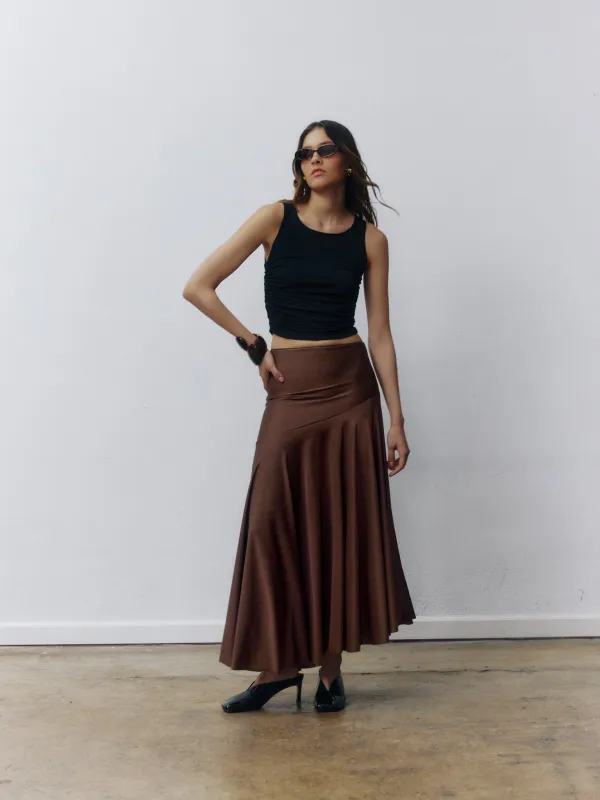 Esme Skirt - Brown made by Selvi