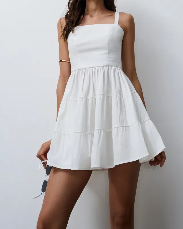 Lila Dress - White made by Selvi
