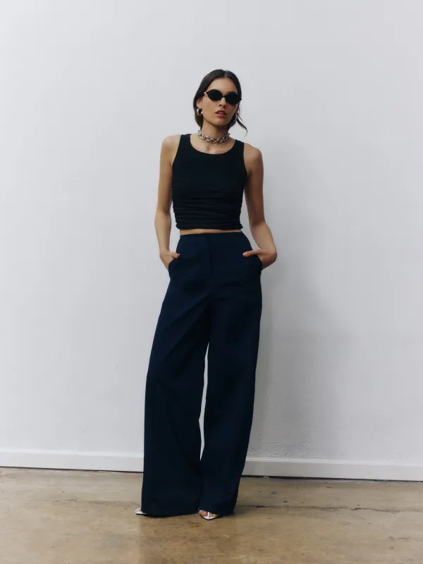 Carla Trouser - Navy made by Selvi