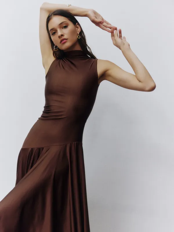 Dylan Dress - Brown made by Selvi