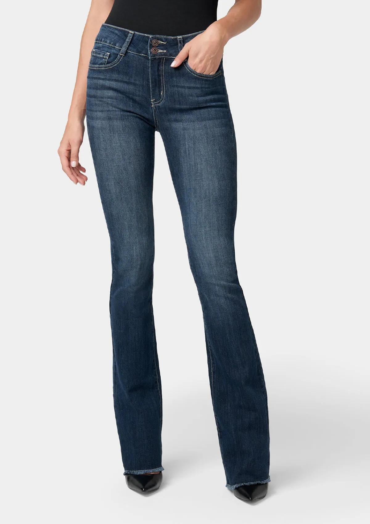 Tall Kellie Mid Rise Bootcut Jeans sold by Alloy Apparel product image thumbnail 2