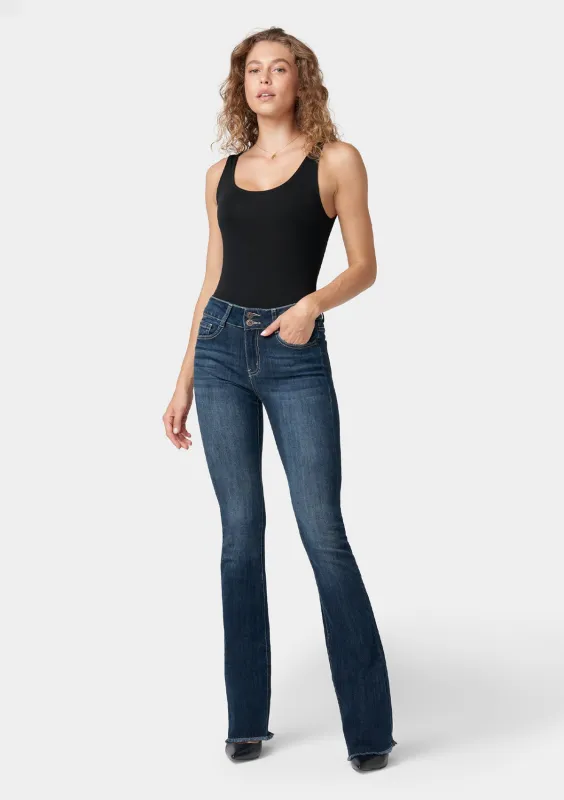Tall Kellie Mid Rise Bootcut Jeans sold by Alloy Apparel