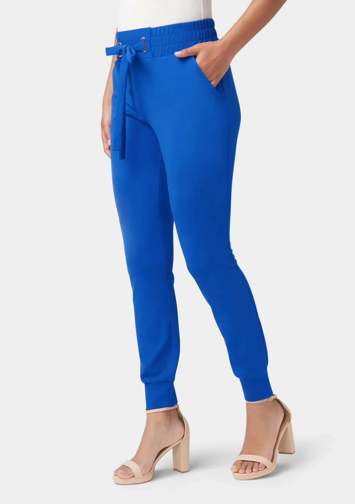 Tall Tianna Tie Waist Crepe Joggers sold by Alloy Apparel product image thumbnail 2