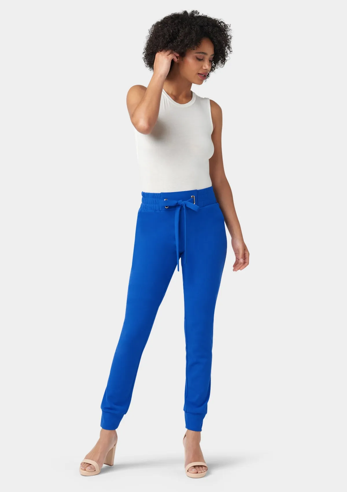 Tall Tianna Tie Waist Crepe Joggers sold by Alloy Apparel