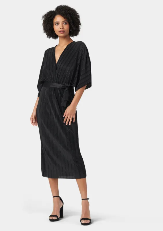 Tall Valerie Pleated Midi Dress sold by Alloy Apparel