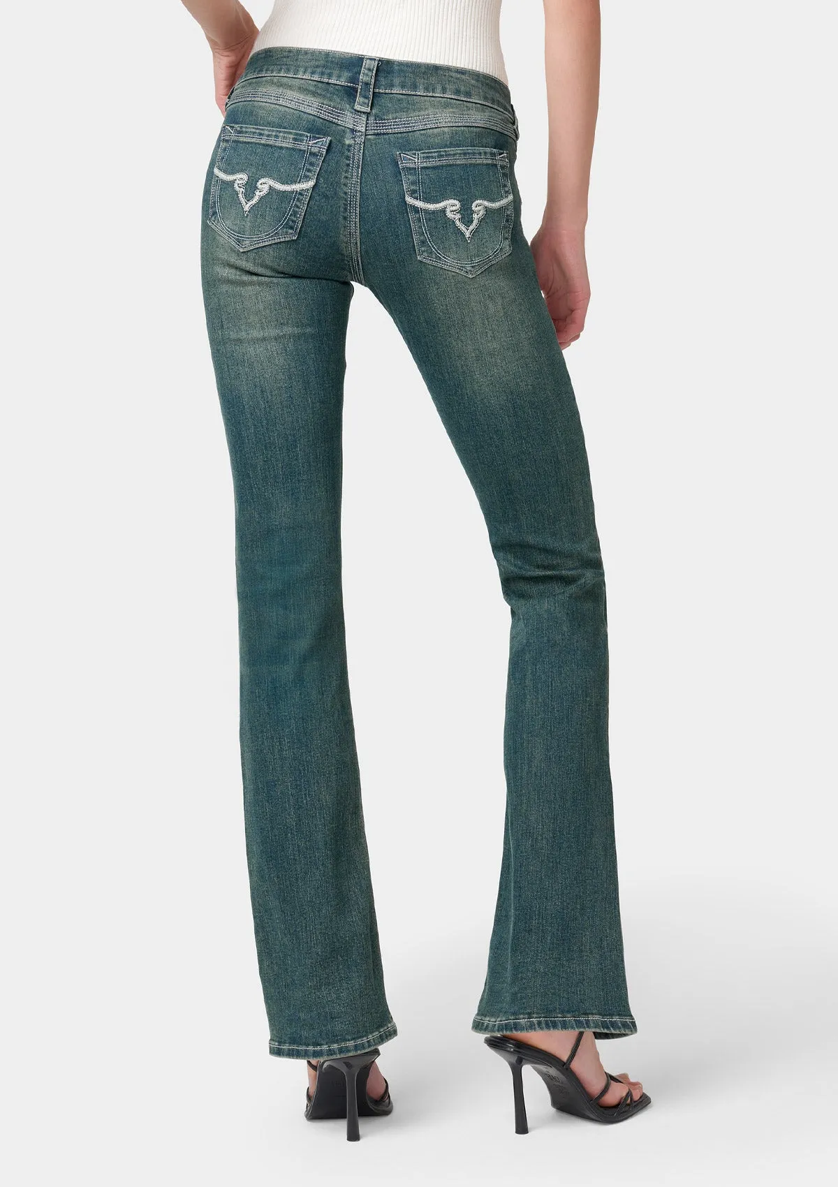 Tall Avery Lightweight Bootcut Jeans sold by Alloy Apparel product image thumbnail 4