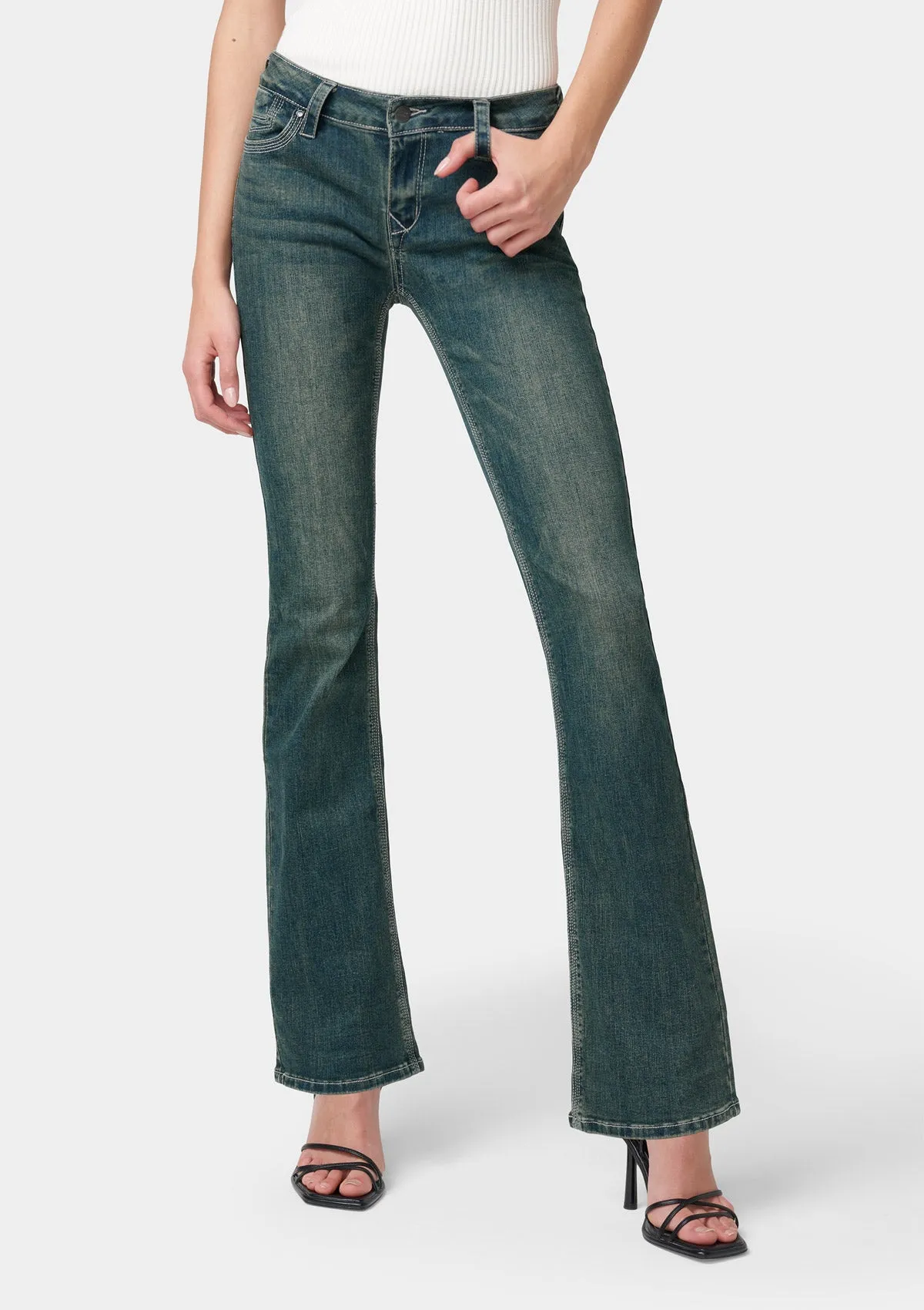 Tall Avery Lightweight Bootcut Jeans sold by Alloy Apparel product image thumbnail 2
