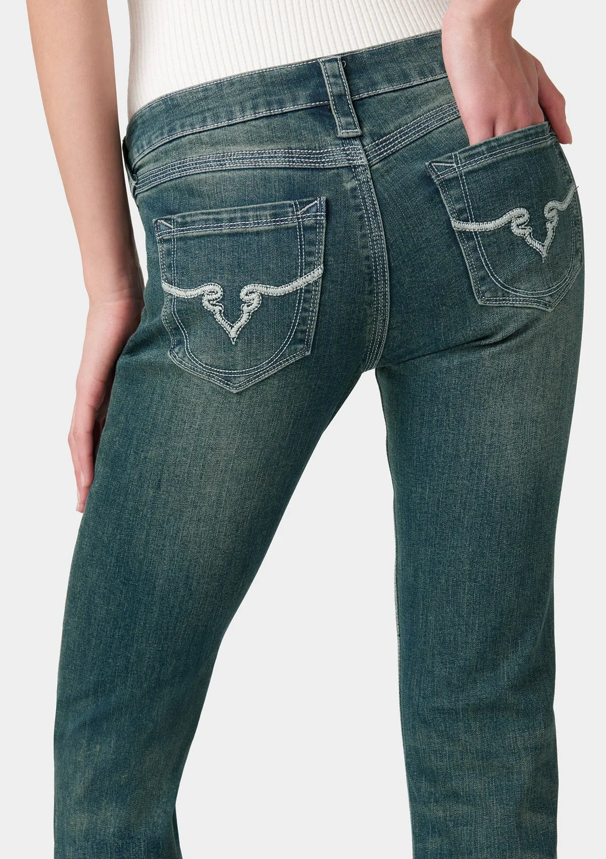 Tall Avery Lightweight Bootcut Jeans sold by Alloy Apparel product image thumbnail 5