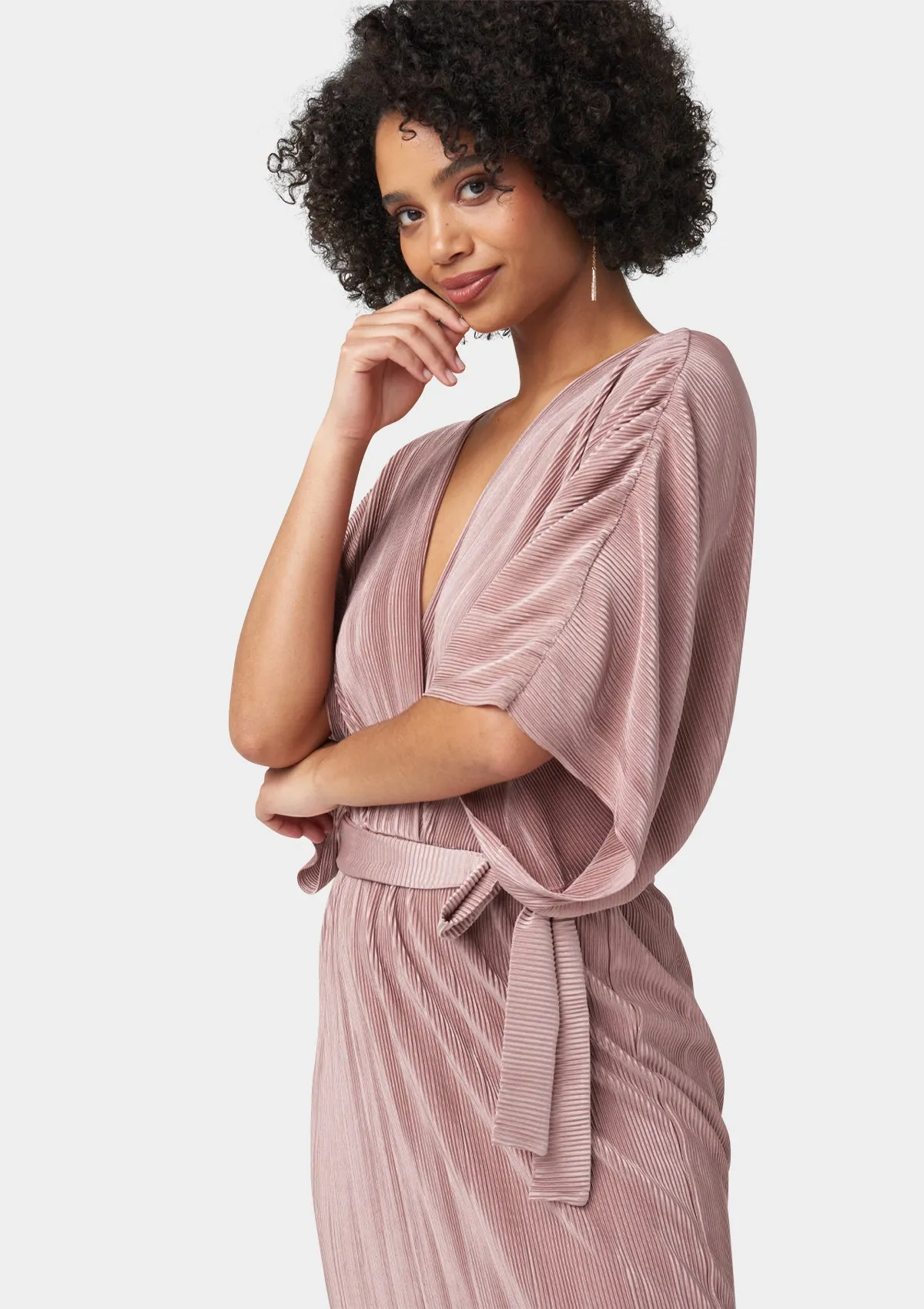 Tall Valerie Pleated Midi Dress sold by Alloy Apparel product image thumbnail 4