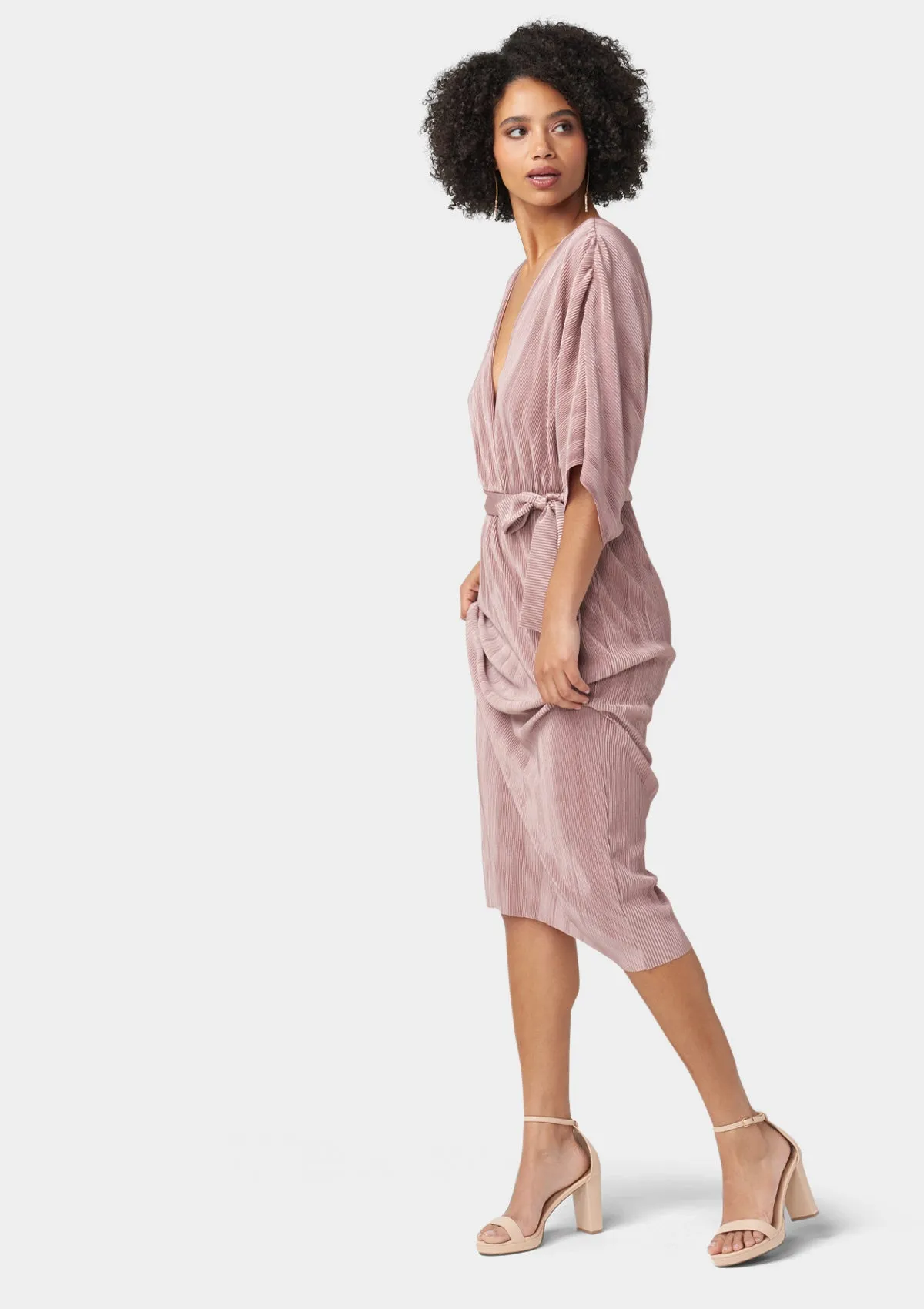 Tall Valerie Pleated Midi Dress sold by Alloy Apparel product image thumbnail 2