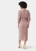 Tall Valerie Pleated Midi Dress sold by Alloy Apparel