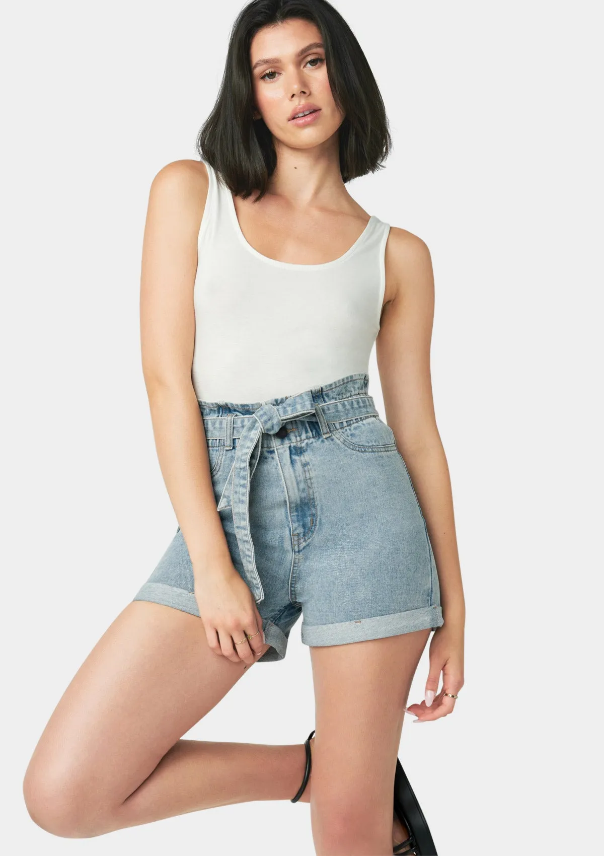 Tall Cynthia Denim Shorts sold by Alloy Apparel product image thumbnail 2