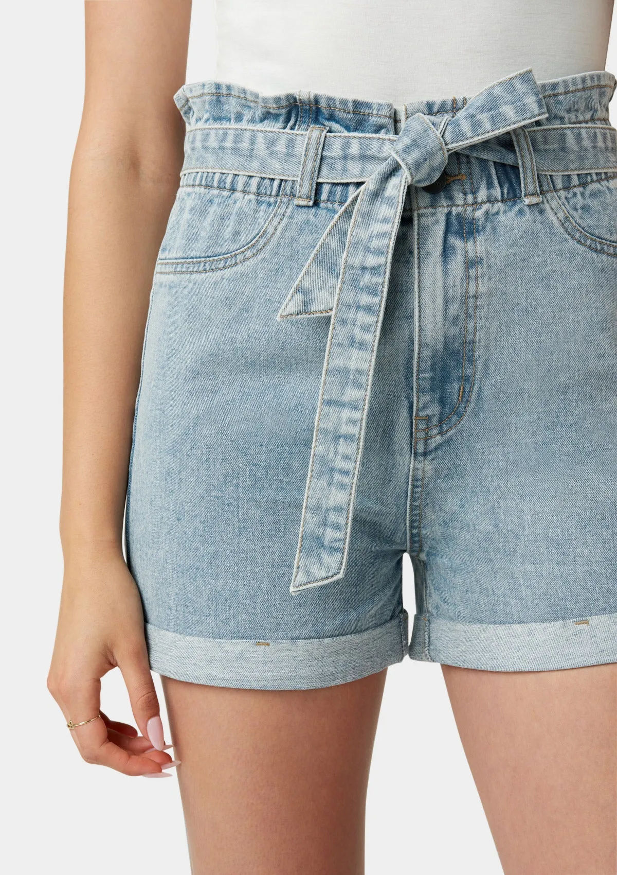 Tall Cynthia Denim Shorts sold by Alloy Apparel product image thumbnail 4