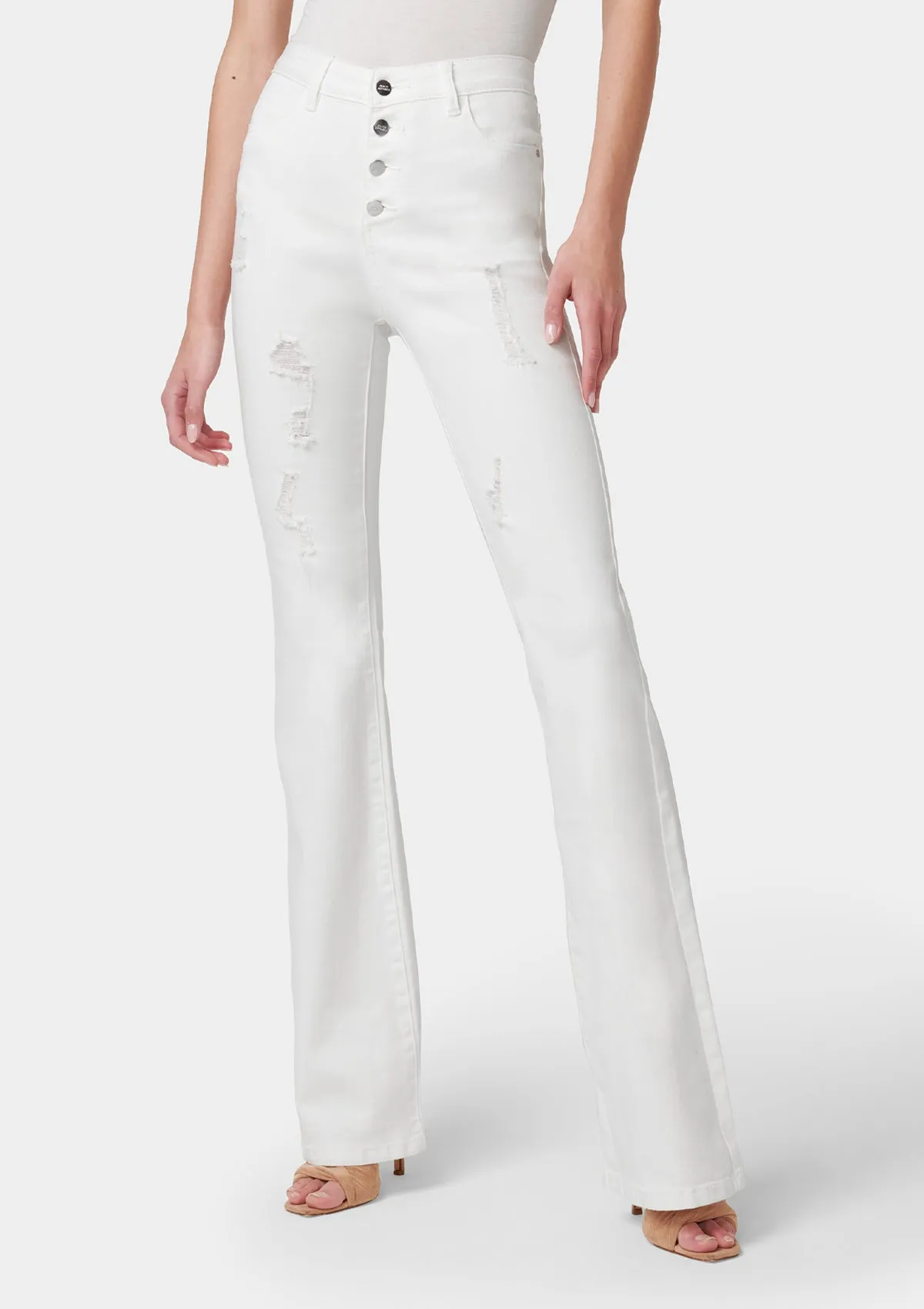 Tall Cindy Distressed Flare Jeans sold by Alloy Apparel product image thumbnail 2