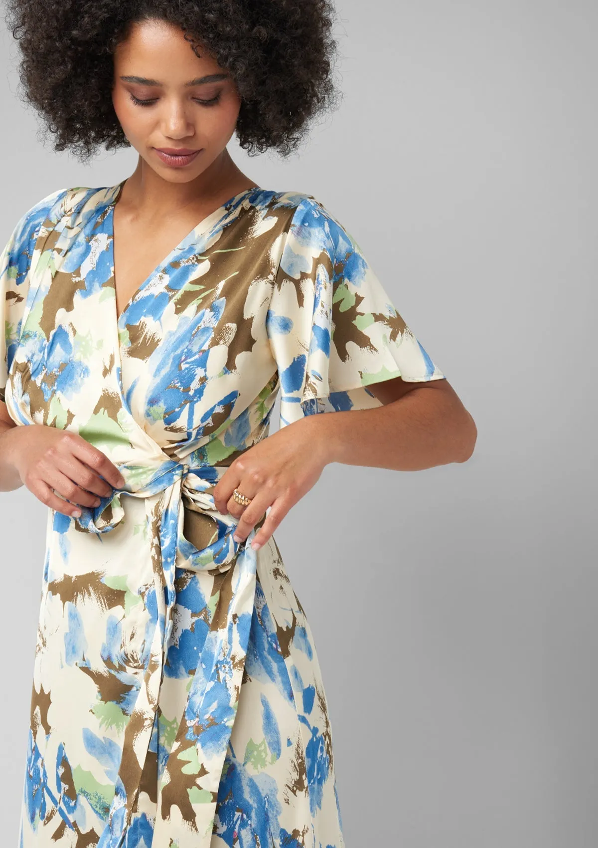 Tall Vera Silky Floral Maxi Dress sold by Alloy Apparel product image thumbnail 4