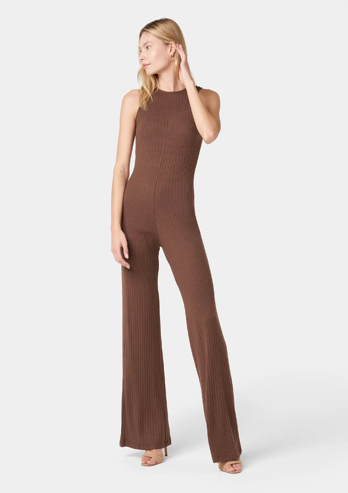 Tall Kiara Ribbed Jumpsuit sold by Alloy Apparel