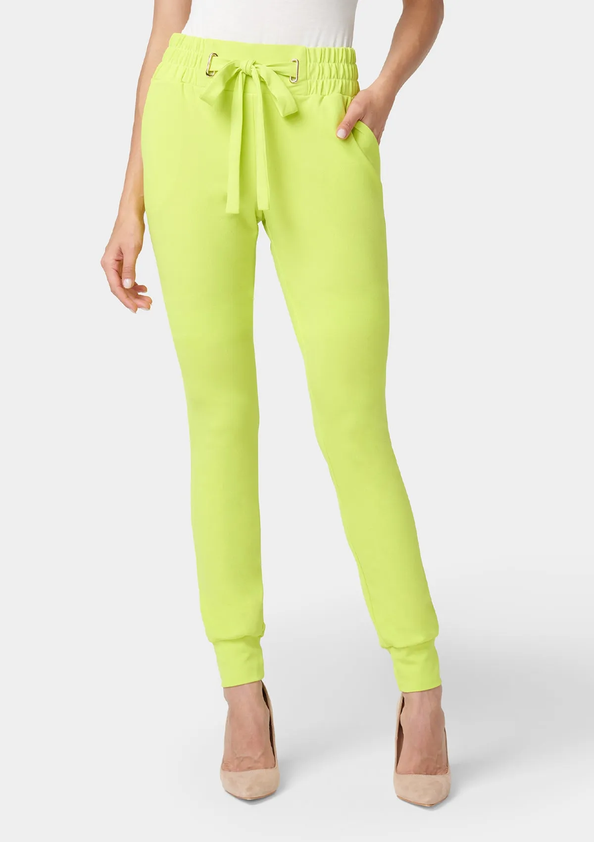 Tall Tianna Tie Waist Crepe Joggers sold by Alloy Apparel product image thumbnail 2