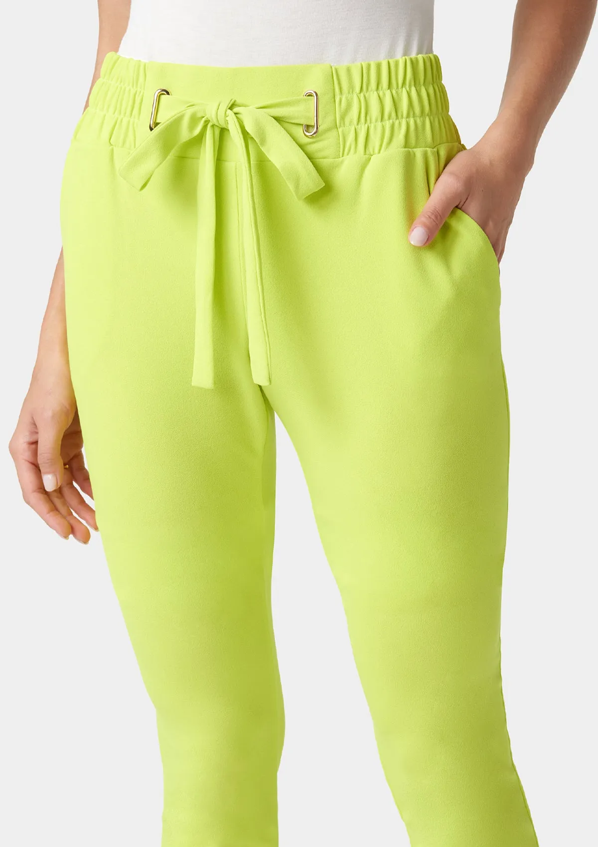 Tall Tianna Tie Waist Crepe Joggers sold by Alloy Apparel product image thumbnail 4