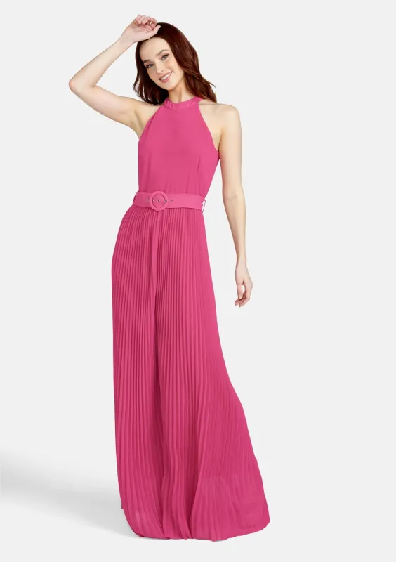 Tall Zandaya Pleated Wide Leg Jumpsuit sold by Alloy Apparel