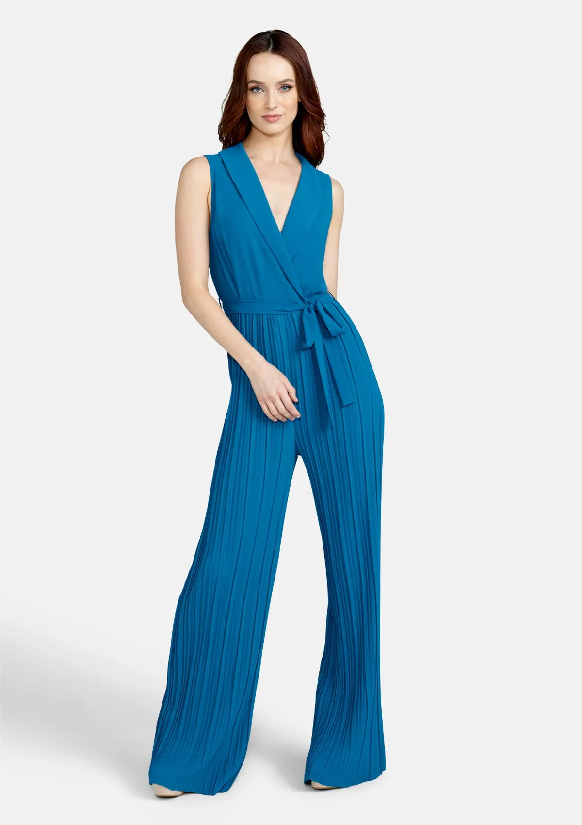 Tall Ashley Pleated Jumpsuit sold by Alloy Apparel