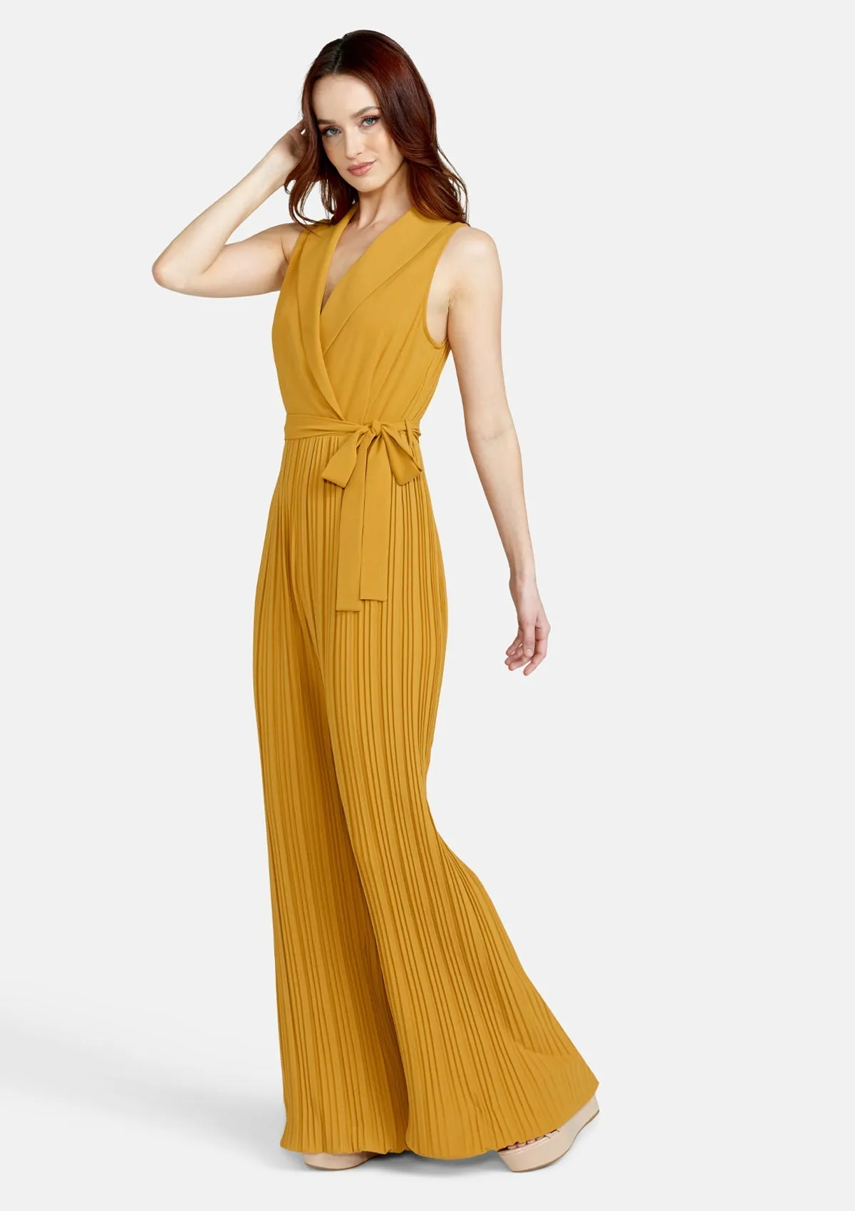 Tall Ashley Pleated Jumpsuit sold by Alloy Apparel product image thumbnail 2