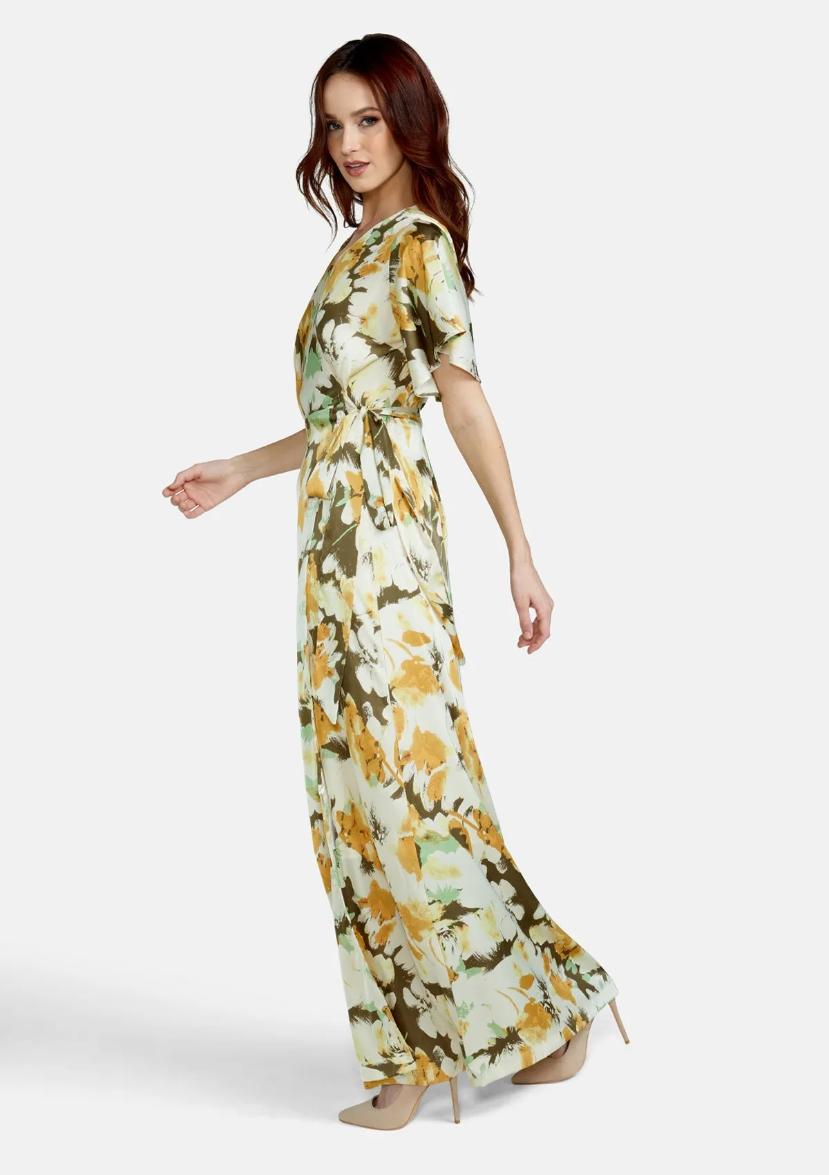 Tall Vera Silky Floral Maxi Dress sold by Alloy Apparel product image thumbnail 2