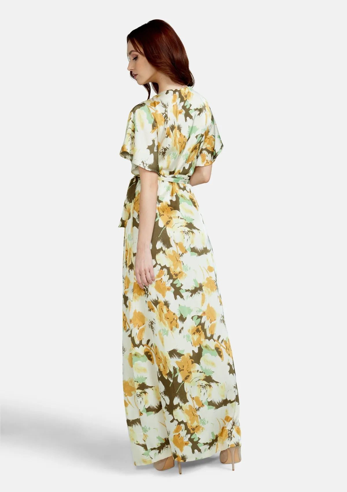 Tall Vera Silky Floral Maxi Dress sold by Alloy Apparel product image thumbnail 3