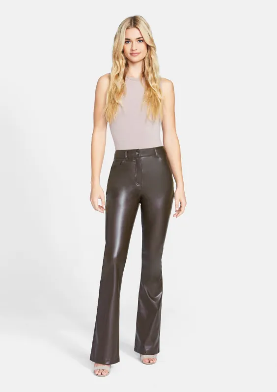 Tall Lexa Faux Leather Flare Pants sold by Alloy Apparel