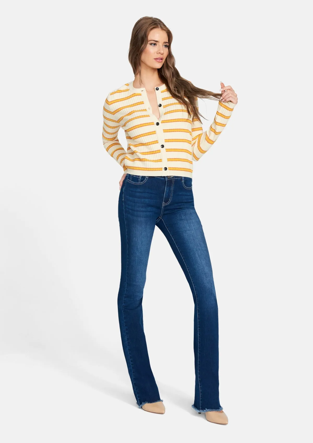 Tall Roxy Striped Cardigan sold by Alloy Apparel product image thumbnail 4