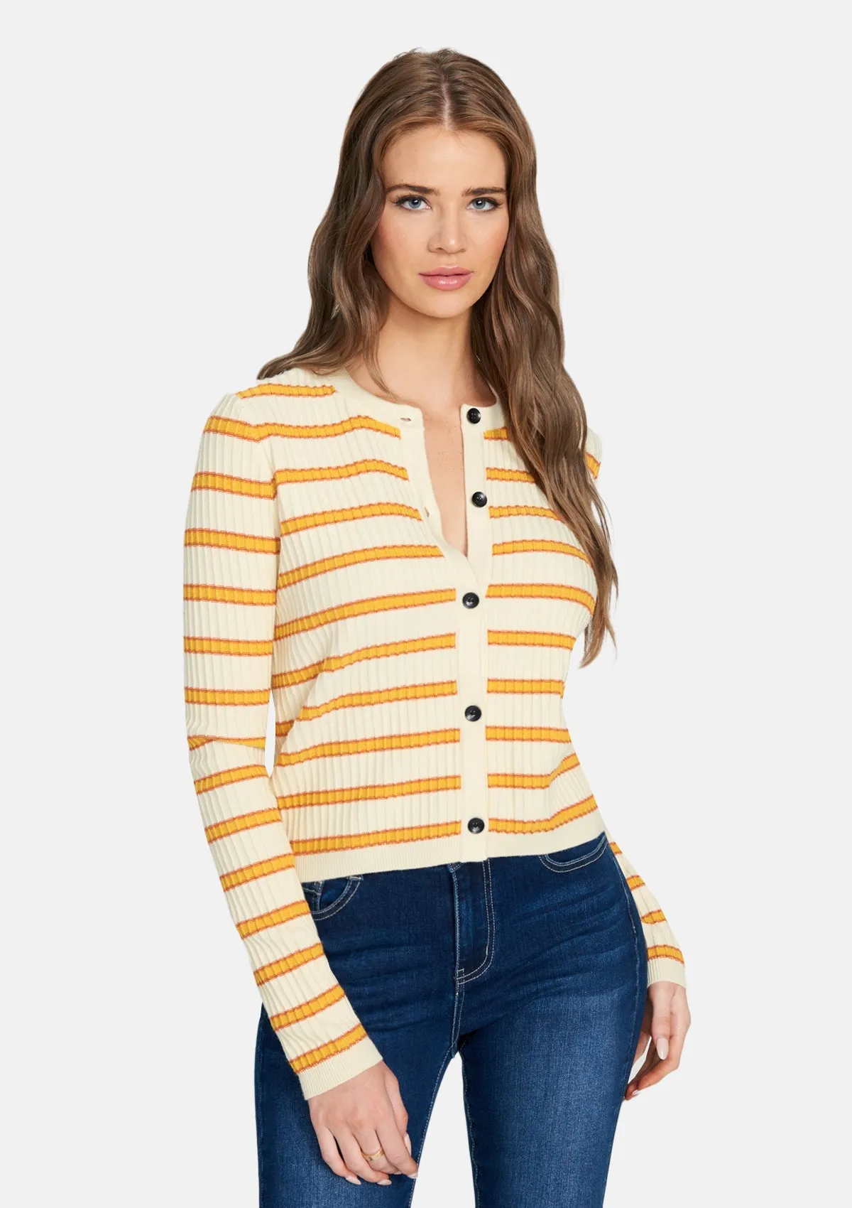 Tall Roxy Striped Cardigan sold by Alloy Apparel