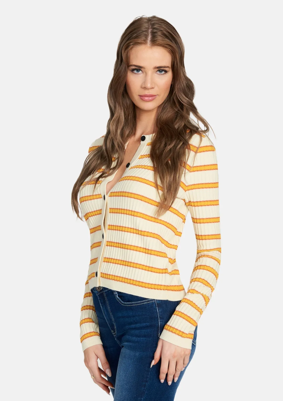 Tall Roxy Striped Cardigan sold by Alloy Apparel product image thumbnail 2
