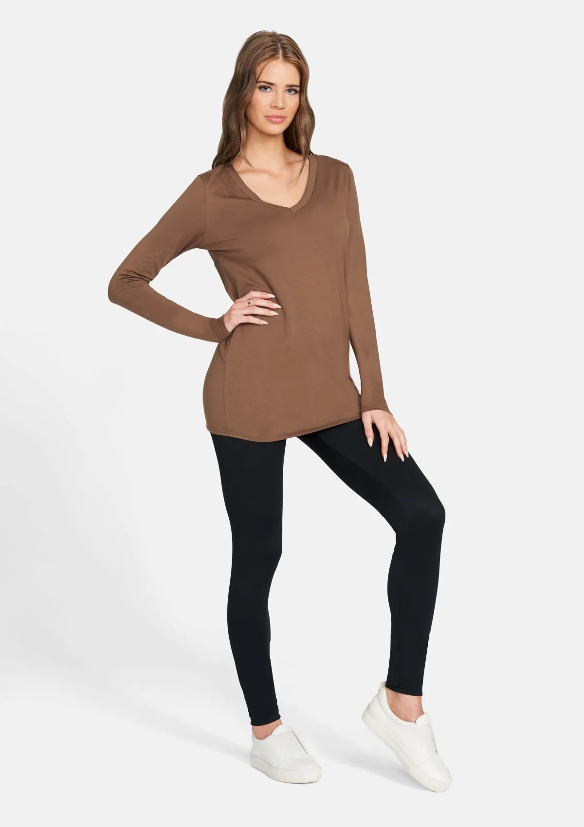 Alloy Basics - Tall Long Sleeve V-Neck sold by Alloy Apparel product image thumbnail 4
