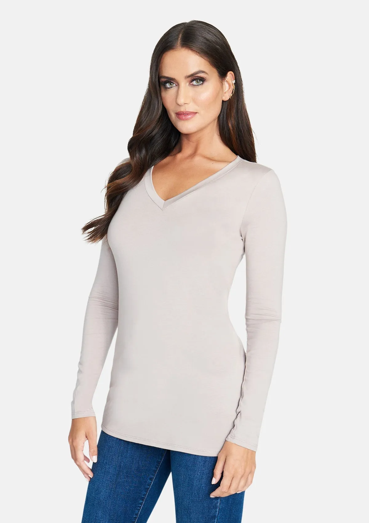 Alloy Basics - Tall Long Sleeve V-Neck sold by Alloy Apparel product image thumbnail 2