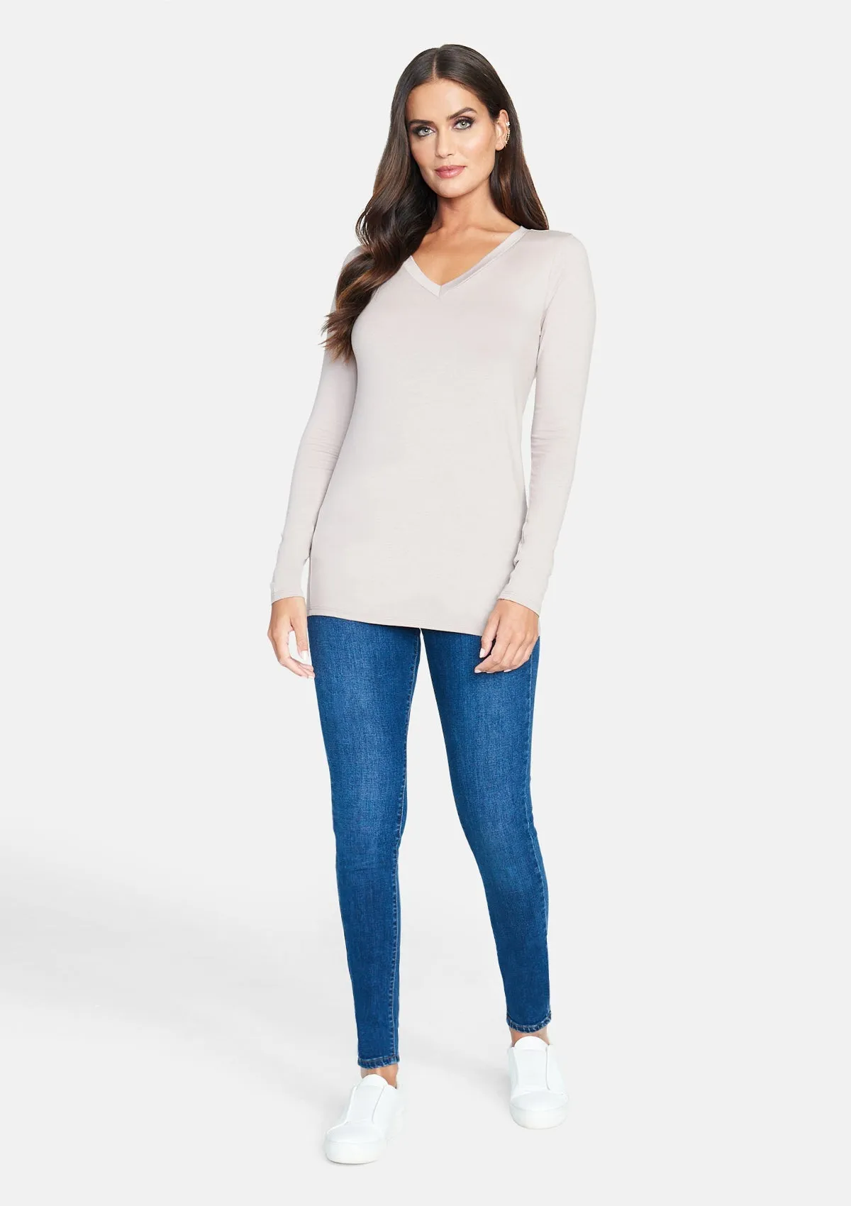 Alloy Basics - Tall Long Sleeve V-Neck sold by Alloy Apparel product image thumbnail 4