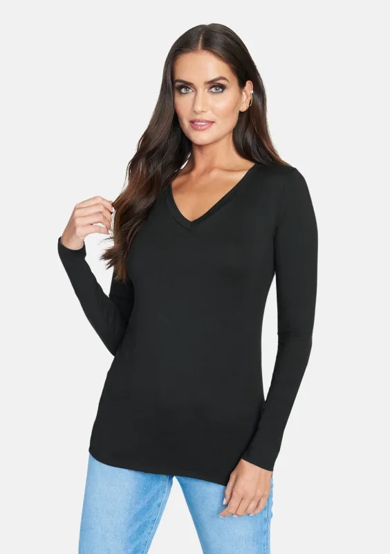 Alloy Basics - Tall Long Sleeve V-Neck sold by Alloy Apparel