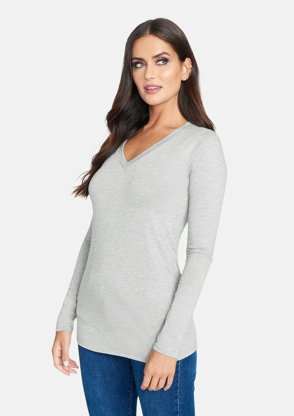 Alloy Basics - Tall Long Sleeve V-Neck sold by Alloy Apparel product image thumbnail 2