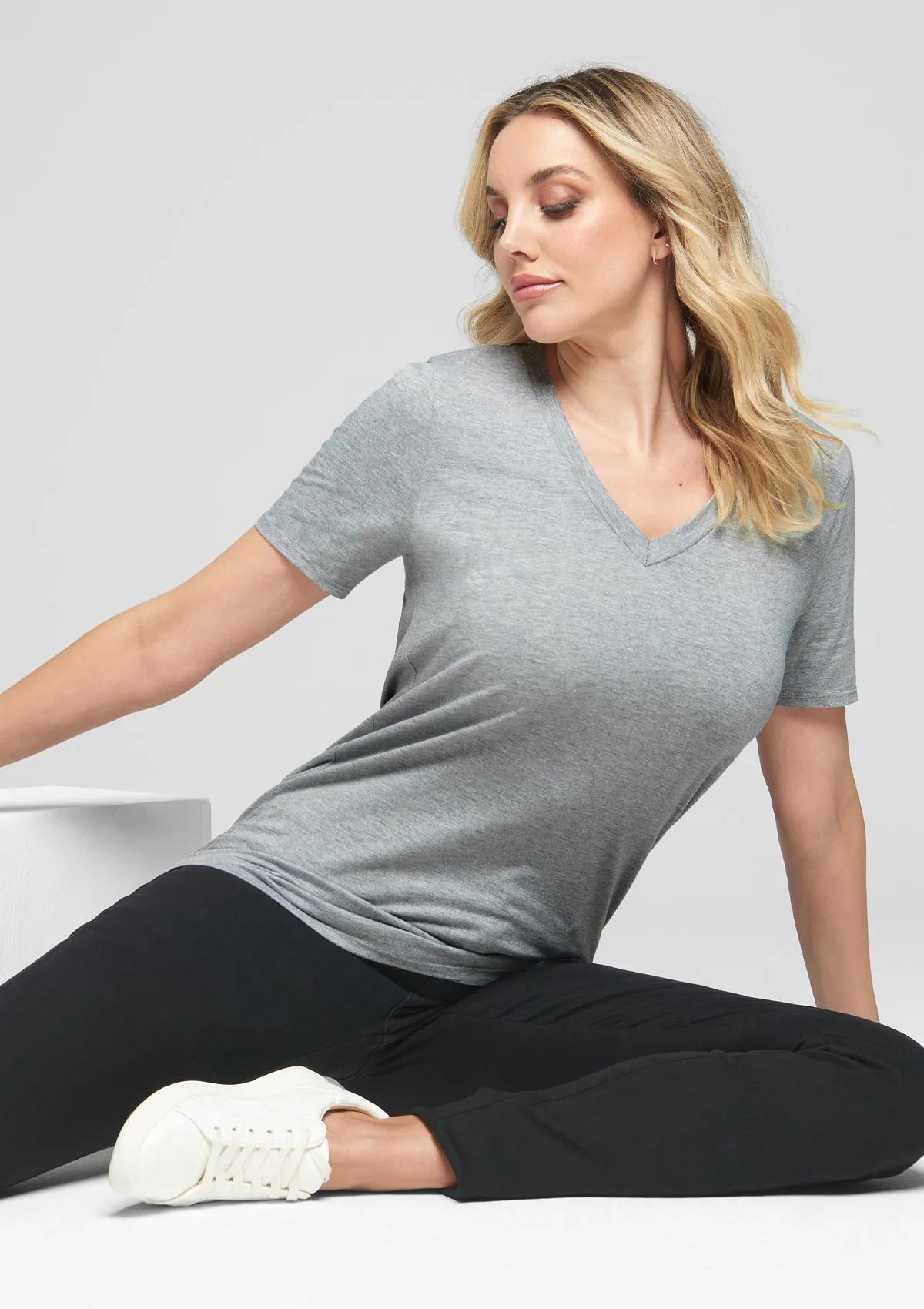 Alloy Basics – Tall V-Neck Tee sold by Alloy Apparel product image thumbnail 2