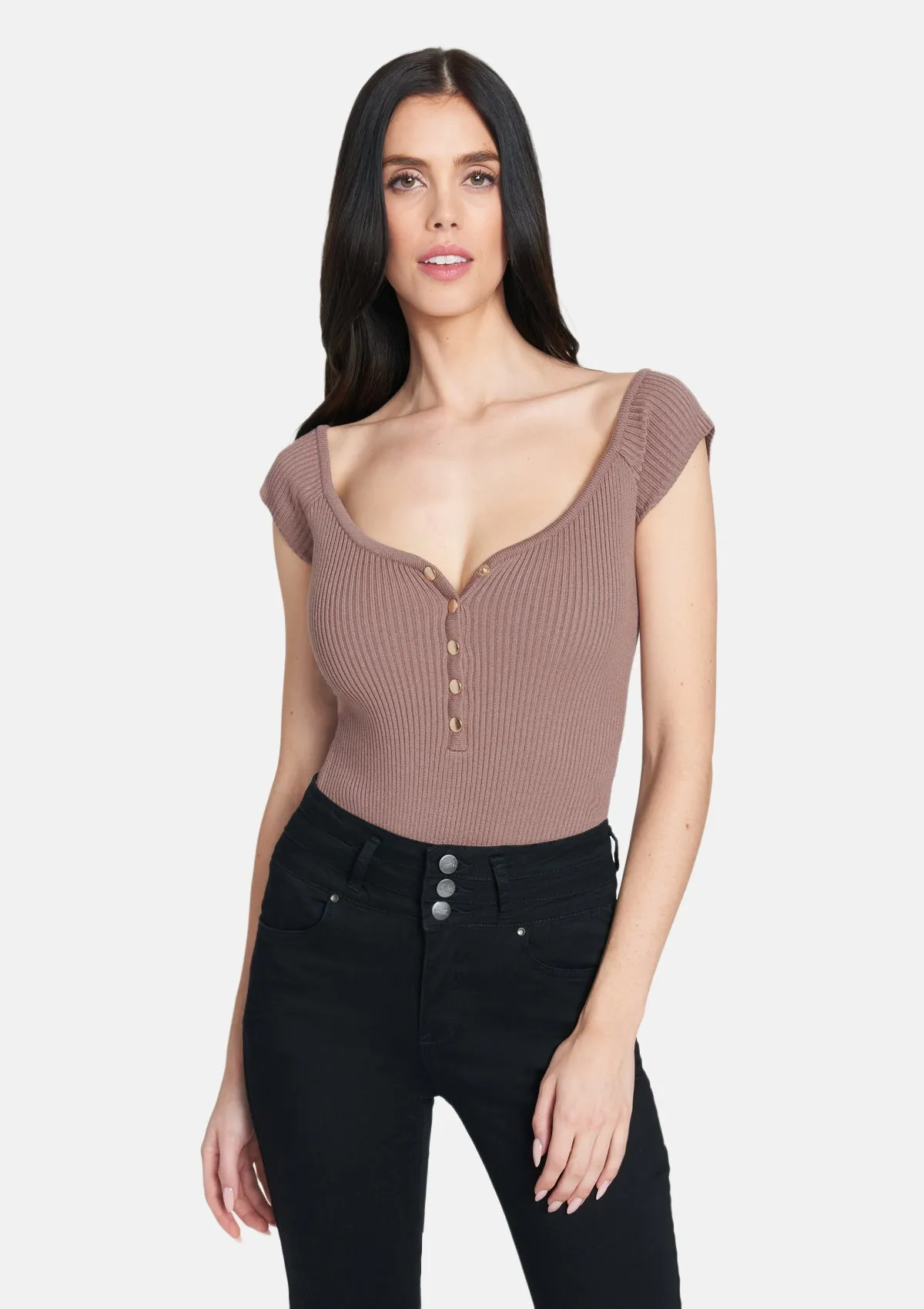 Tall Kim Ribbed Bodysuit sold by Alloy Apparel product image thumbnail 2