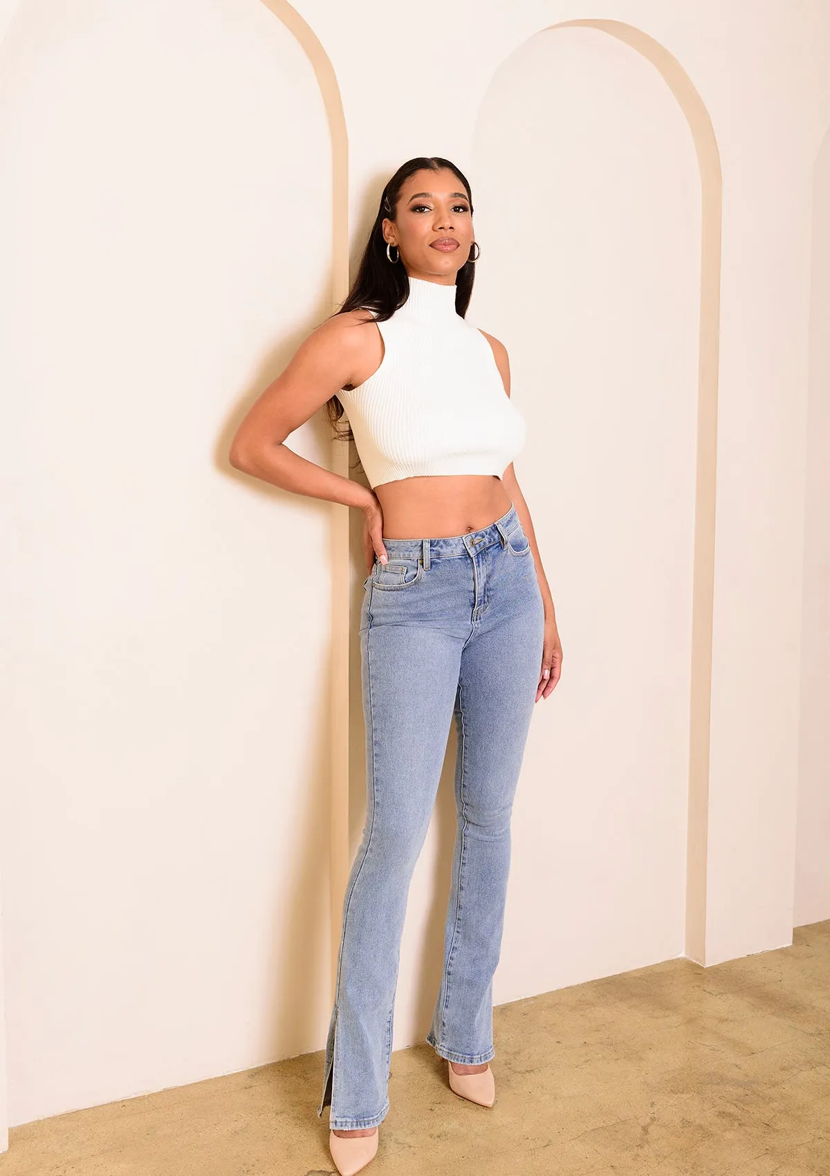 Tall Julianna Ribbed Tank sold by Alloy Apparel