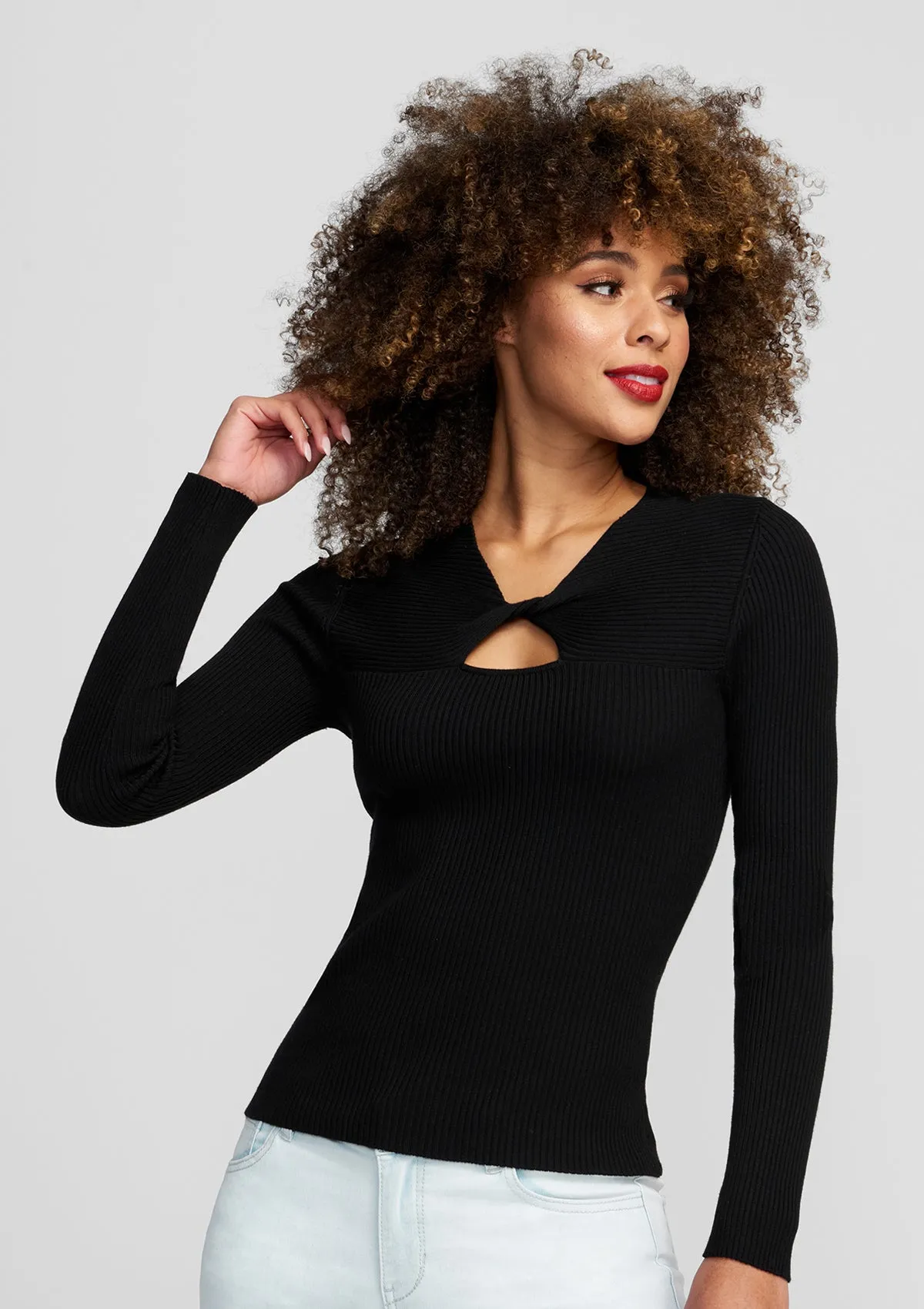 Tall Blair Cut Out Sweater sold by Alloy Apparel product image thumbnail 5