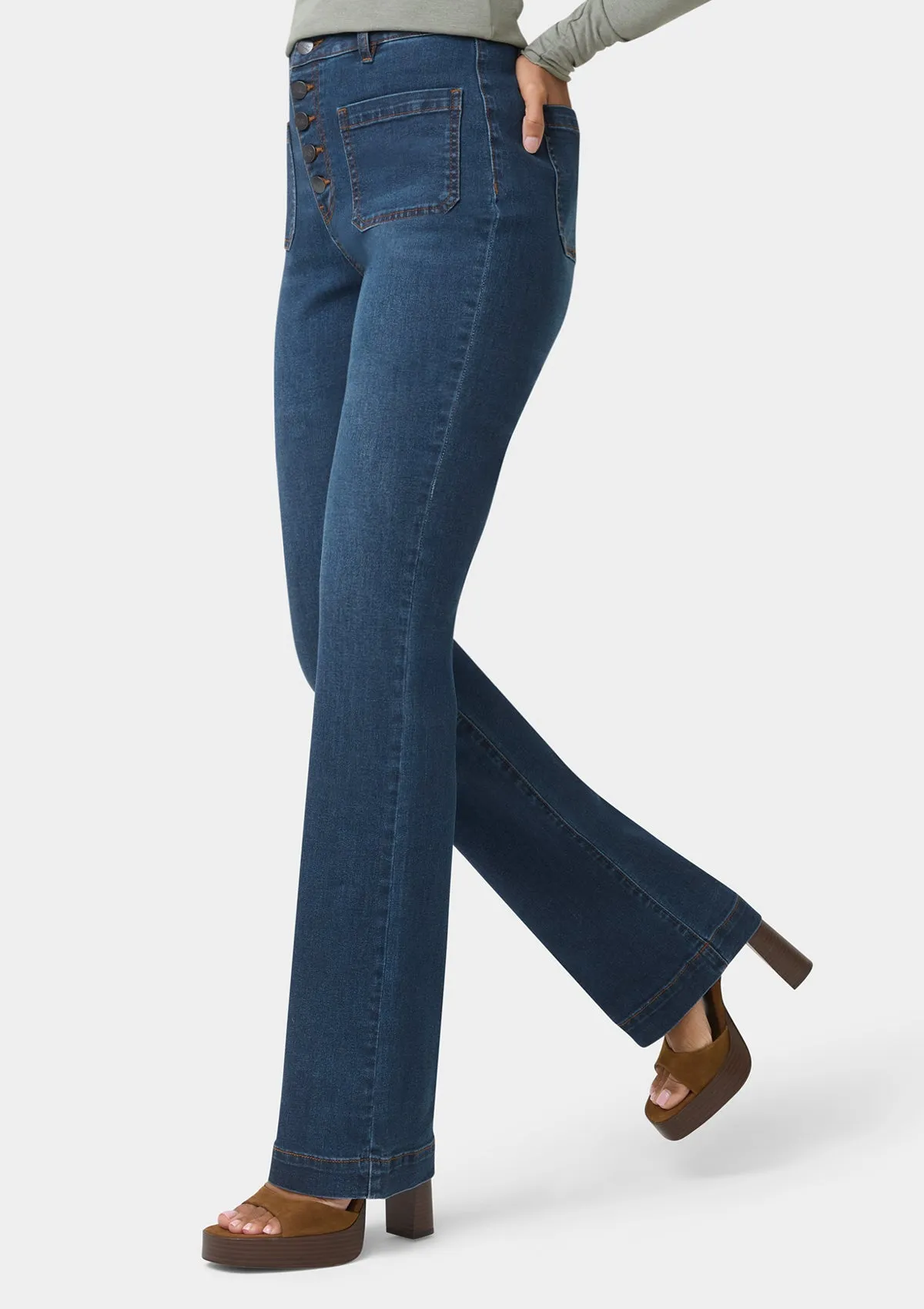 Tall Amanda High Rise Bootcut Jeans sold by Alloy Apparel product image thumbnail 3
