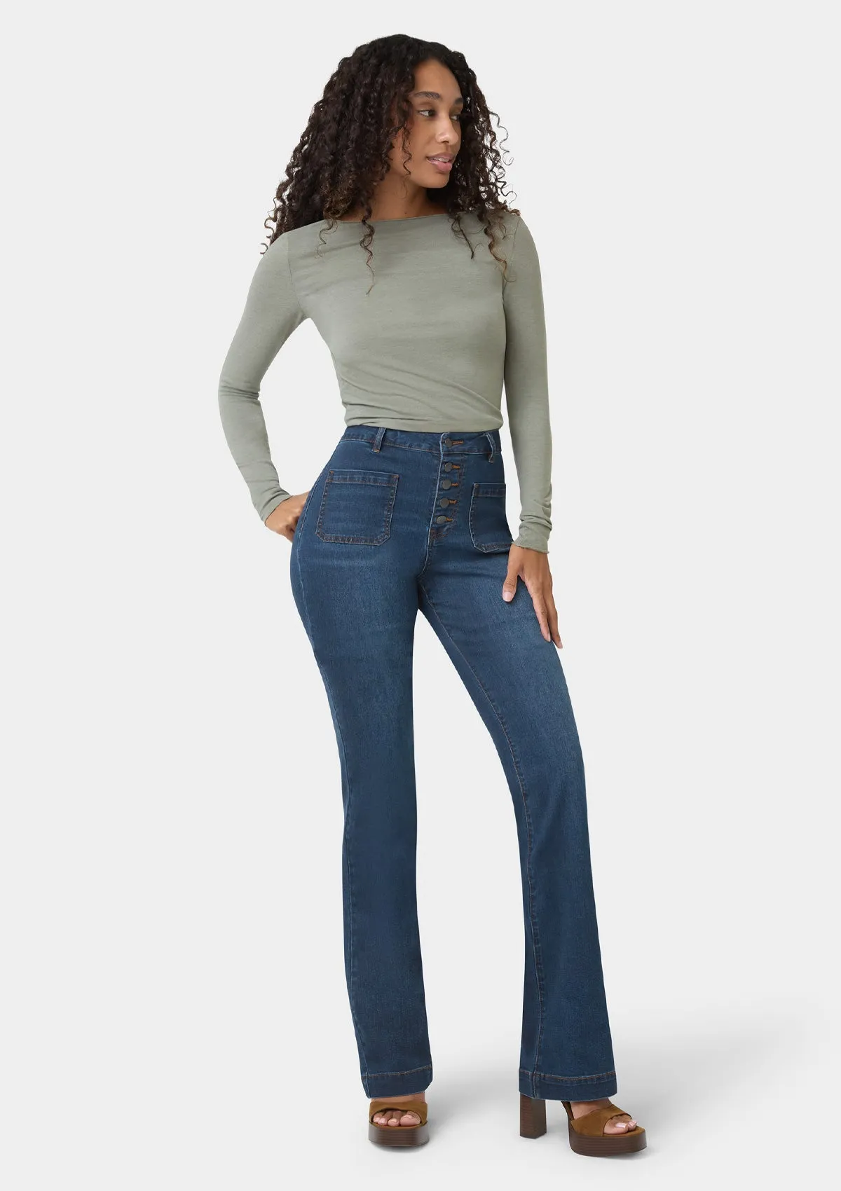 Tall Amanda High Rise Bootcut Jeans sold by Alloy Apparel
