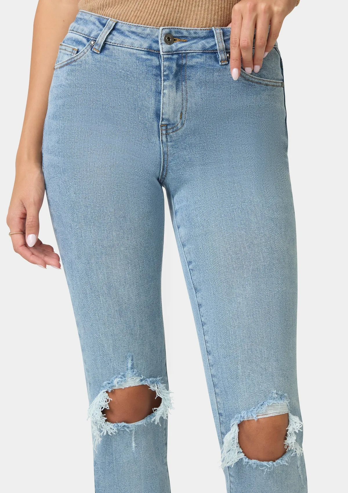 Tall Chloe High Rise Straight Leg Jeans sold by Alloy Apparel product image thumbnail 5