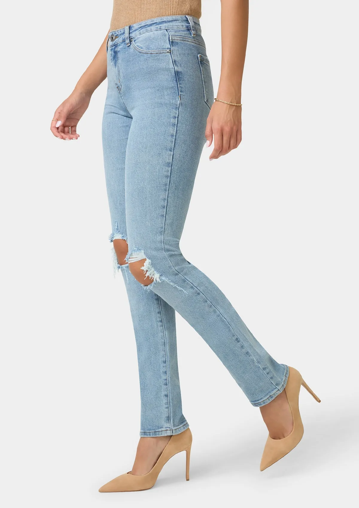 Tall Chloe High Rise Straight Leg Jeans sold by Alloy Apparel product image thumbnail 3